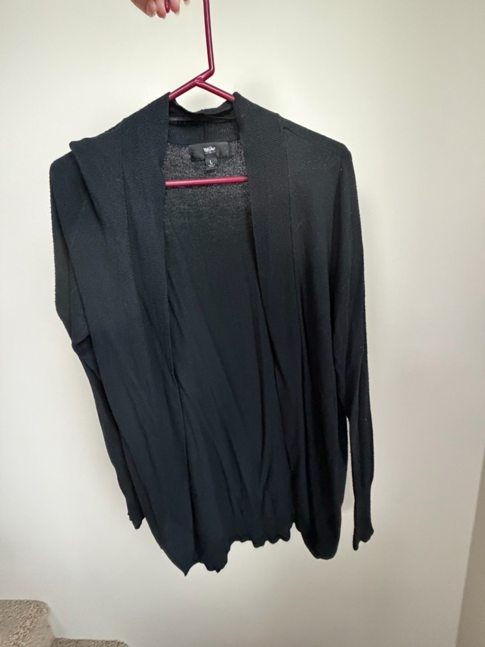 Mossimo Supply Co. Black Open-Front Women's Cardigan